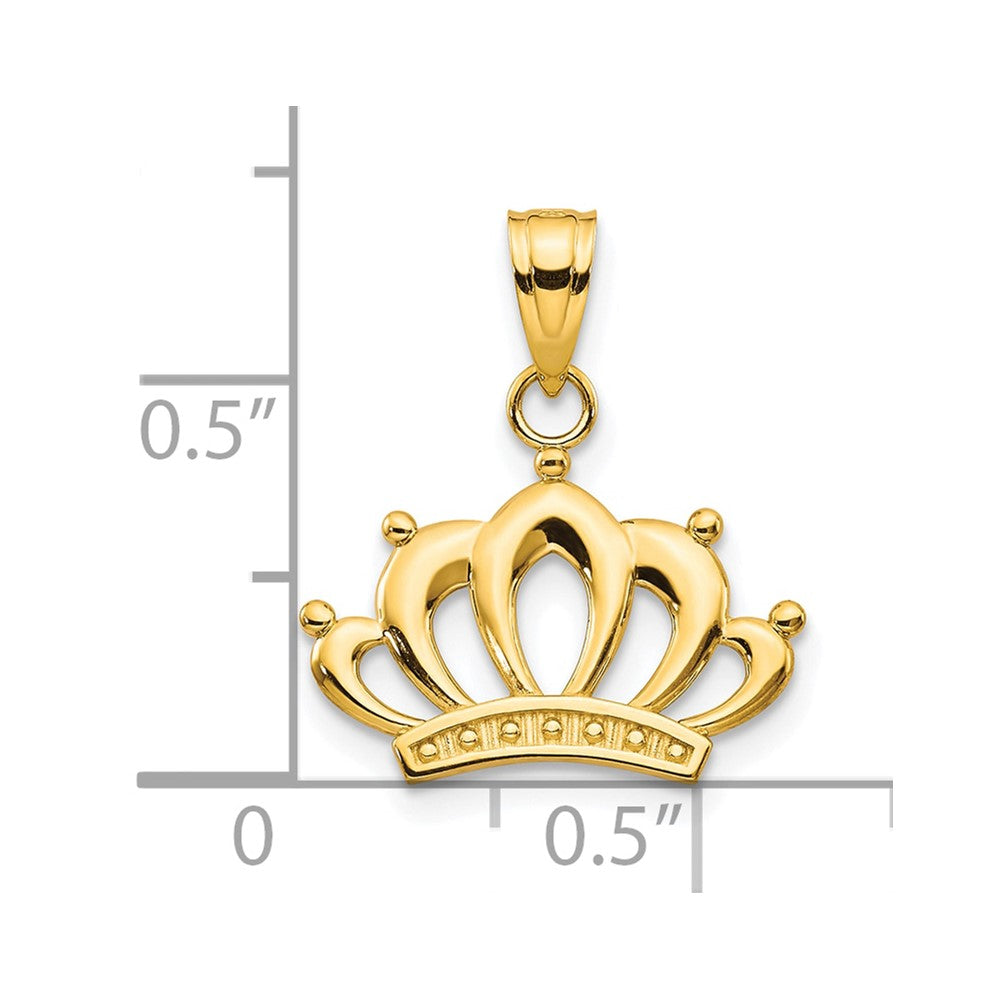 10k Crown Charm