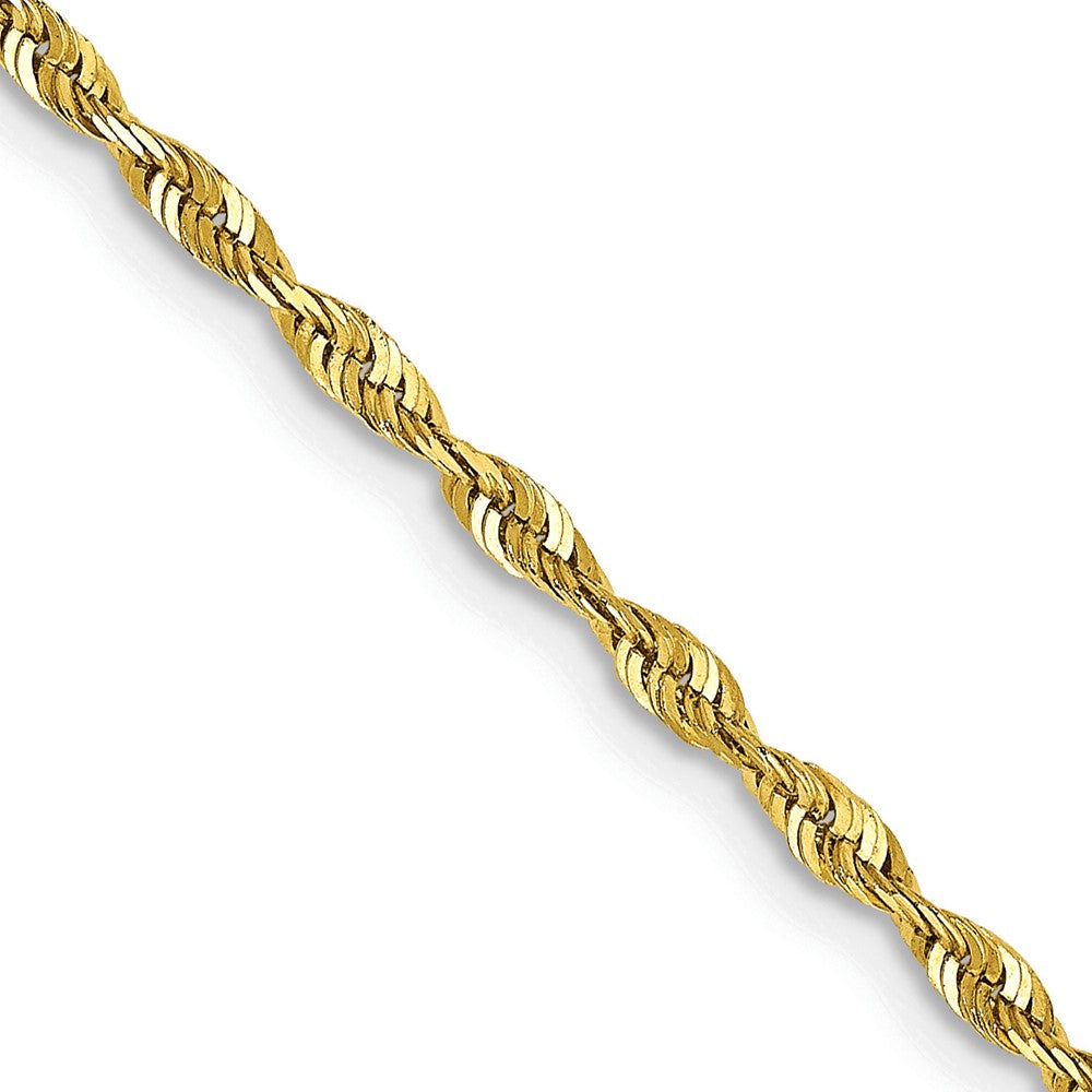 10k 2.0mm Extra-Light Diamond Cut Rope Chain