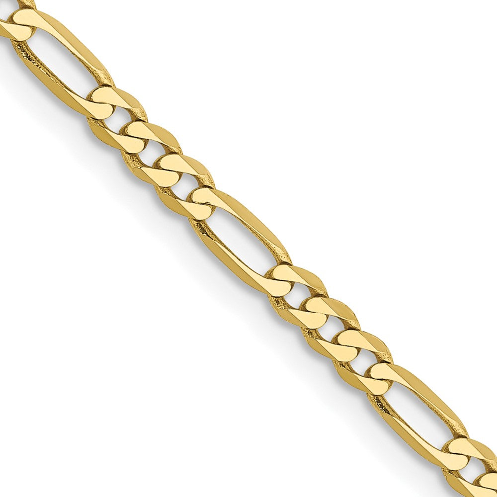 10k 2.75mm Flat Figaro Chain