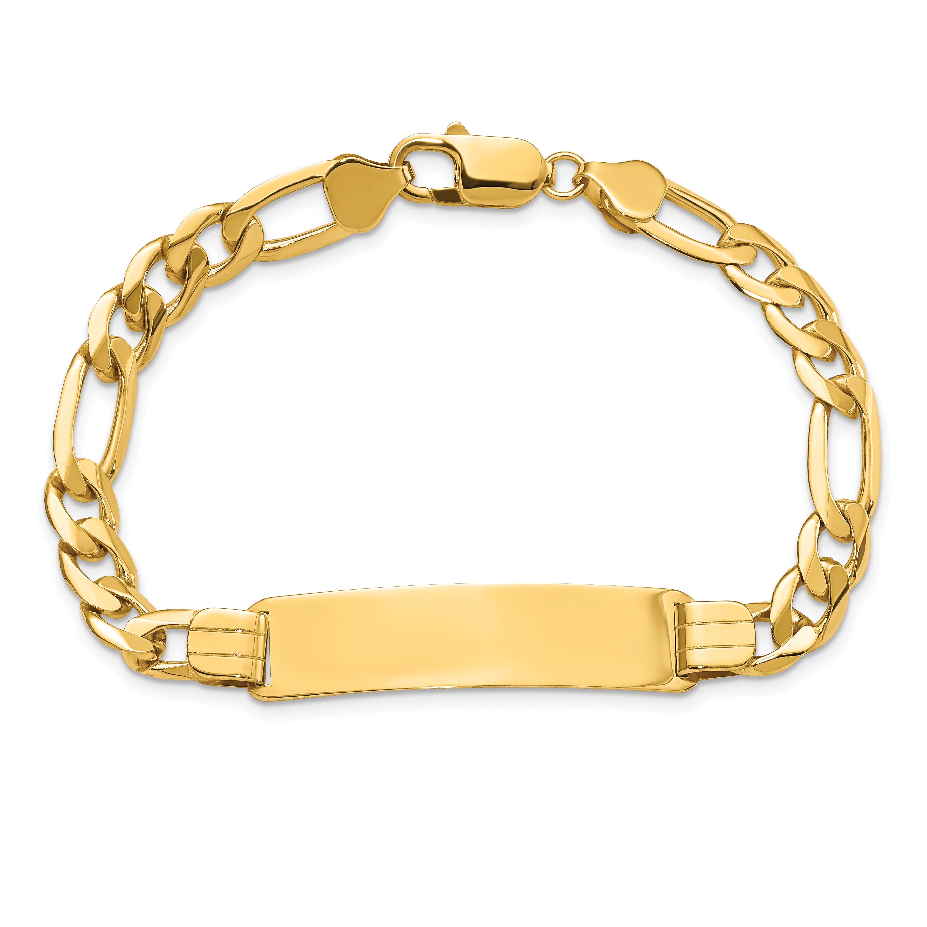 10k Figaro Link ID Bracelet