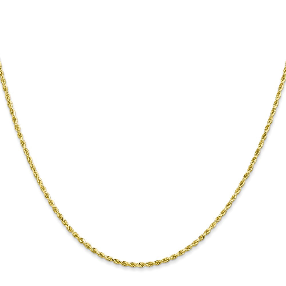 10k 1.5mm Diamond-cut Rope Chain