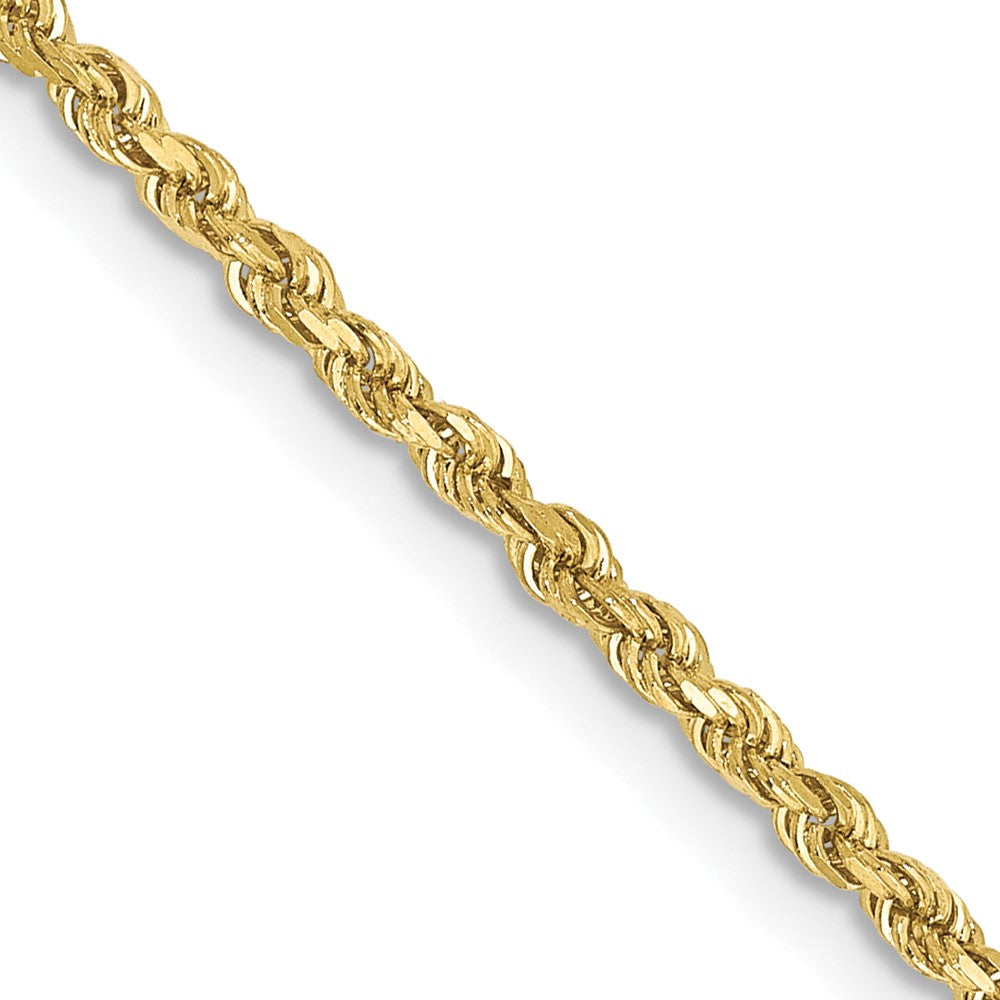 10k 1.75mm Diamond-cut Rope Chain