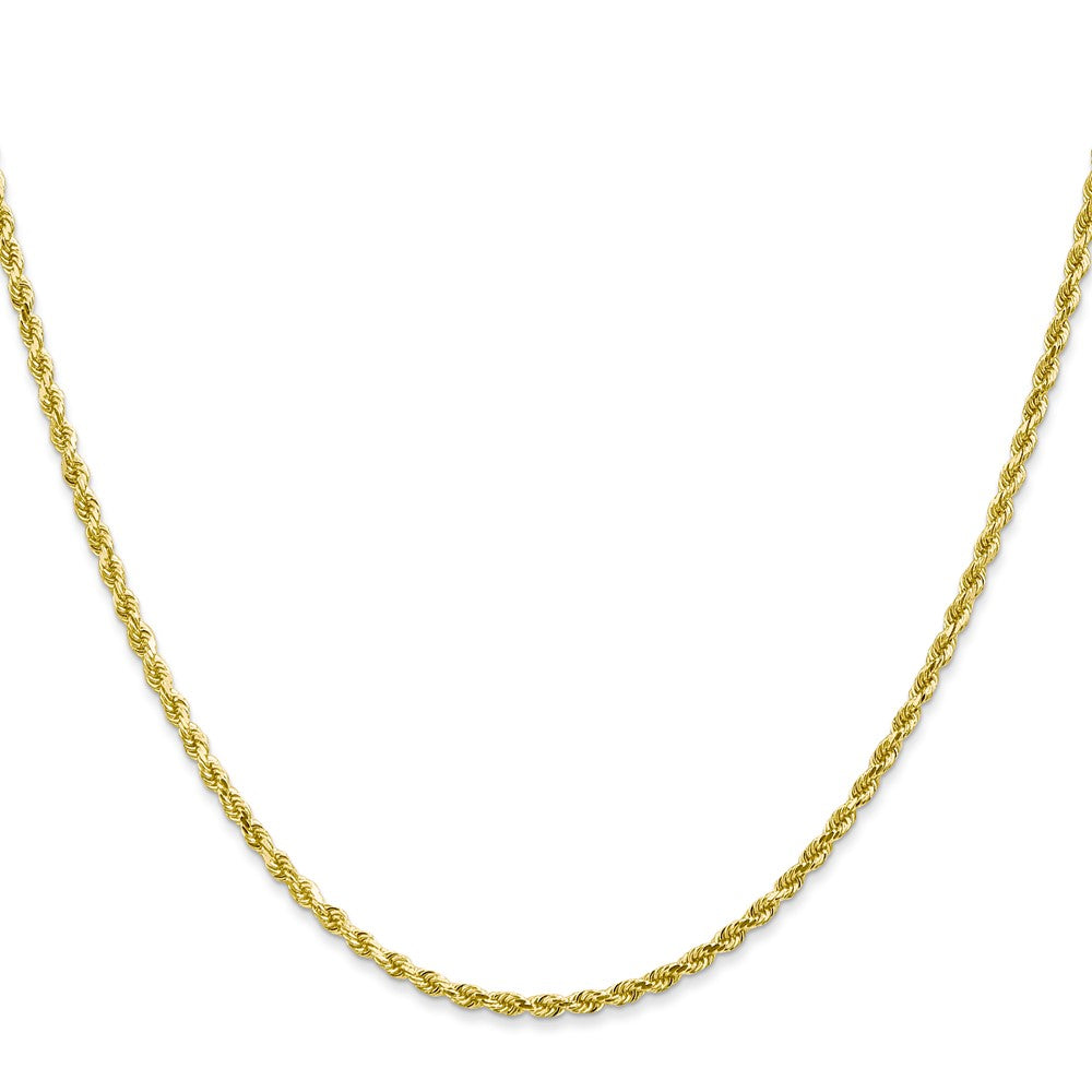 10k 2mm Diamond-cut Rope Chain