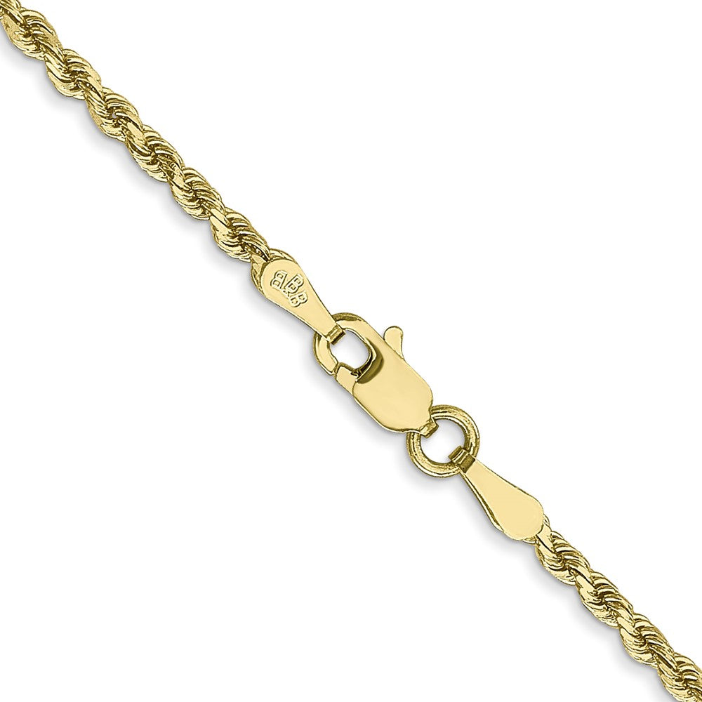 10k 2mm Diamond-cut Rope Chain