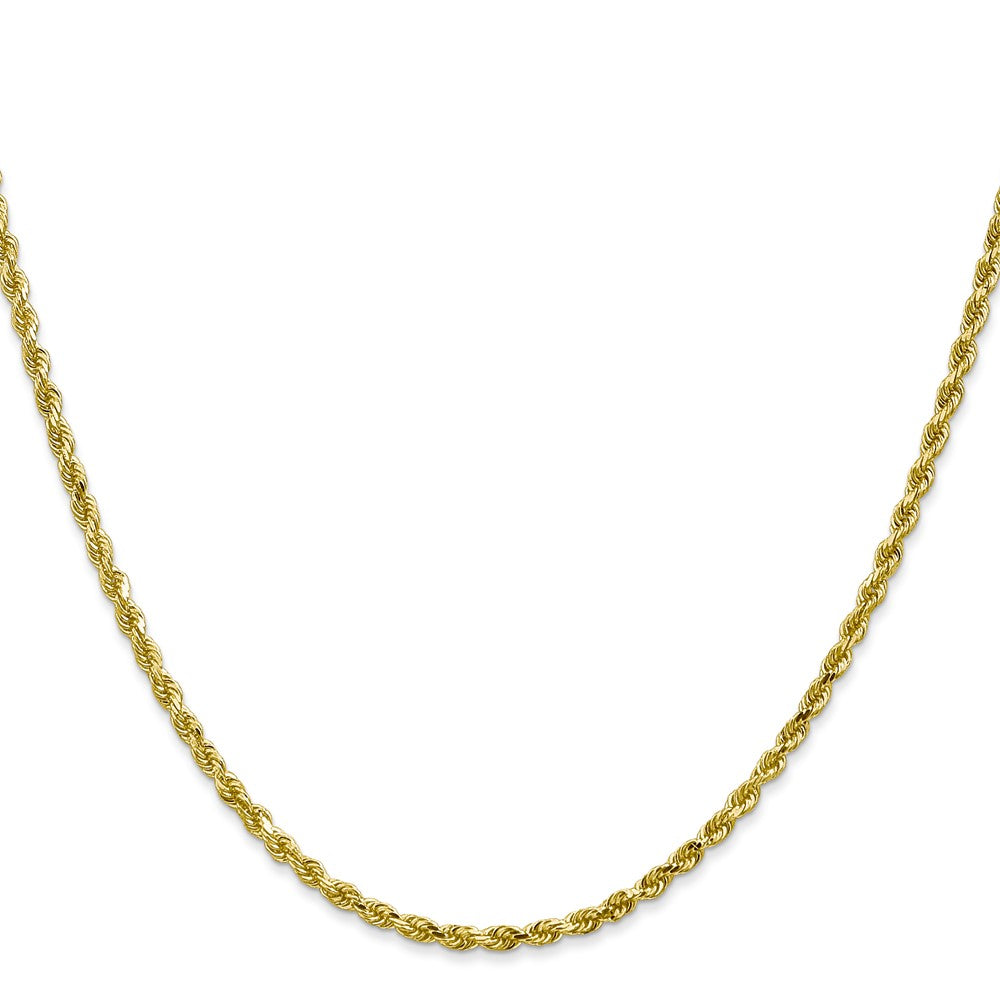 10k 2.25mm Diamond-cut Rope Chain