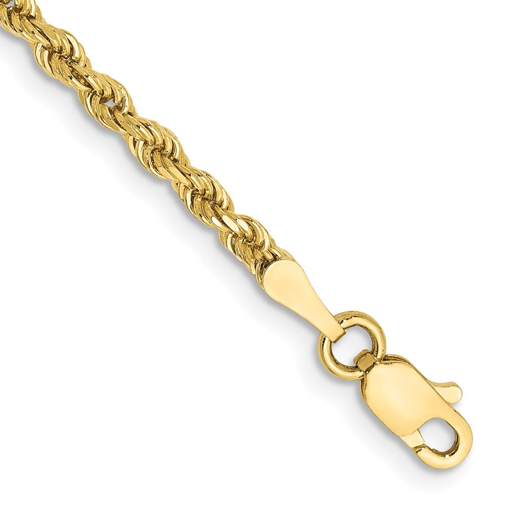 10k 2.25mm Diamond-cut Rope Chain