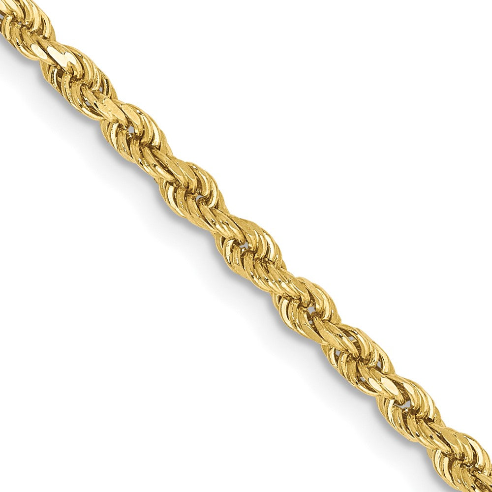 10k 2.25mm Diamond-cut Rope Chain