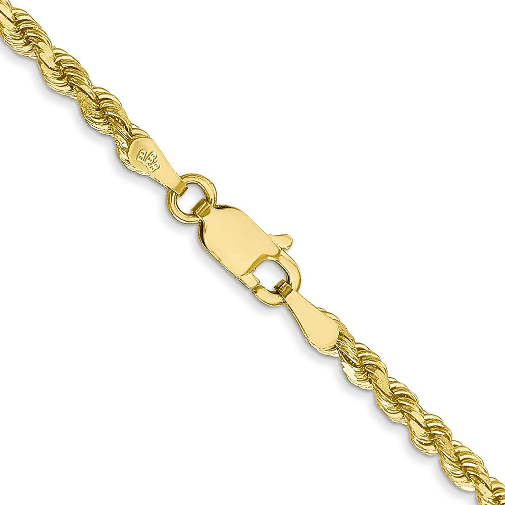 10k 2.75mm Diamond-cut Rope Chain