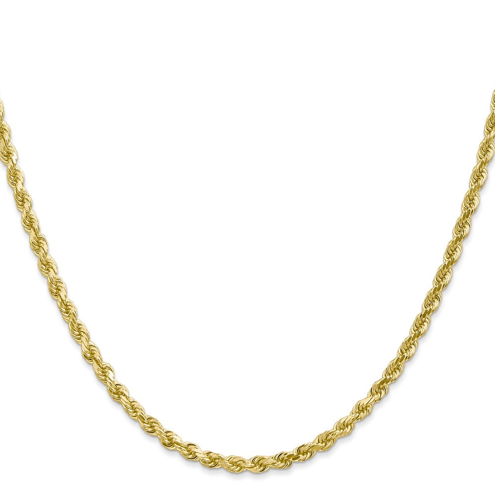 10k 3mm Diamond-cut Rope Chain