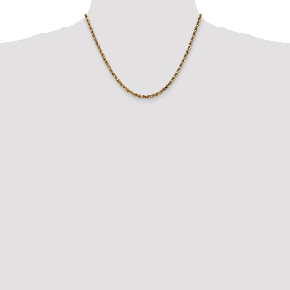 10k 3.5mm Diamond-cut Rope Chain