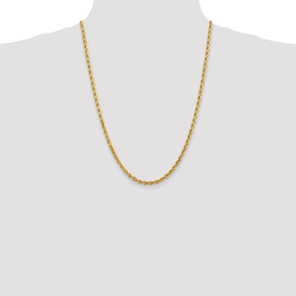 10k 4mm Diamond-cut Rope Chain