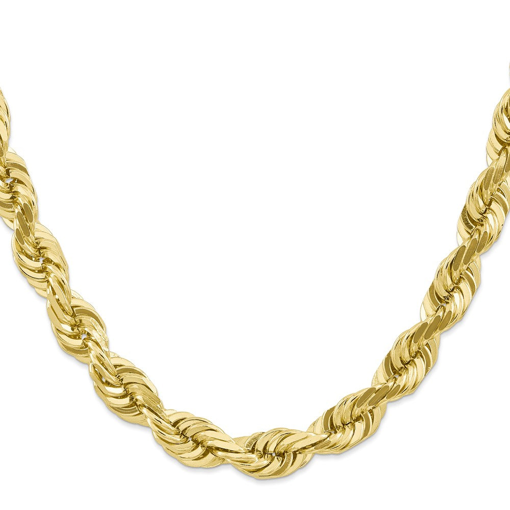 10k 10mm Diamond-cut Rope Chain