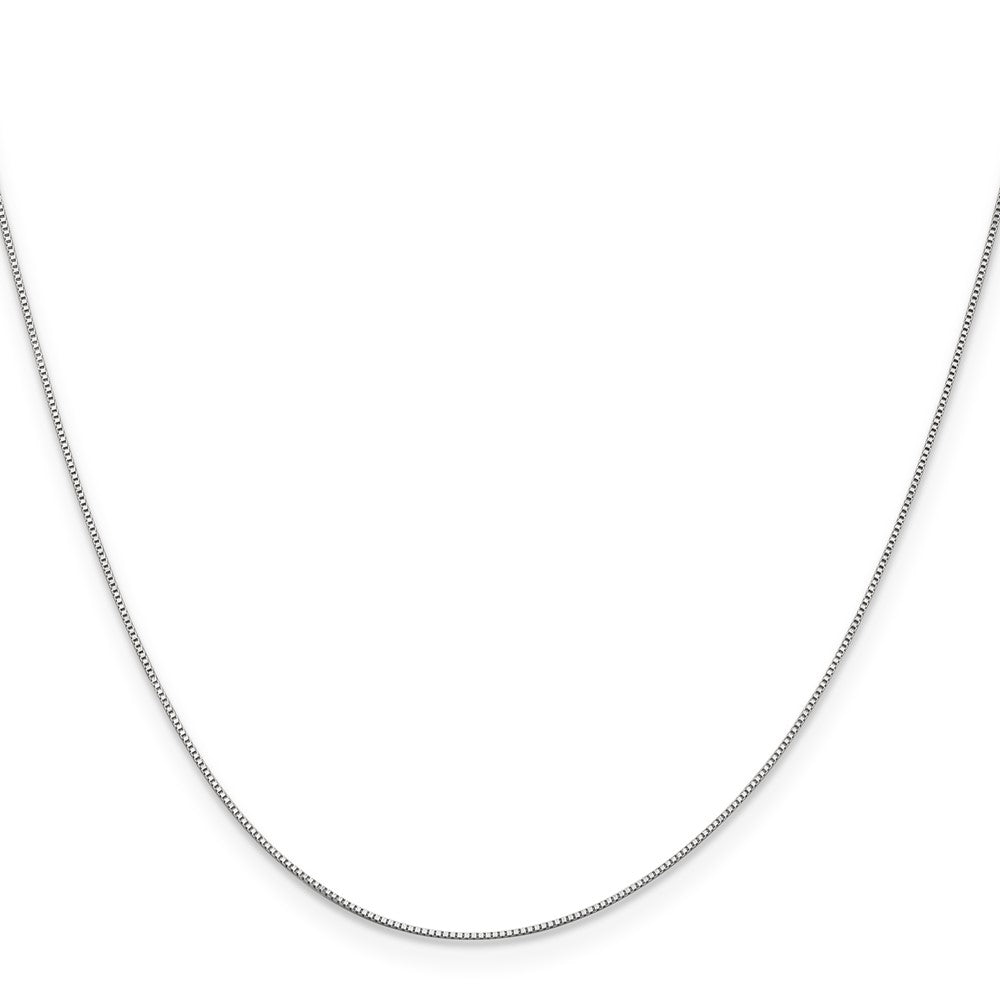 10k White Gold .5mm Box Chain