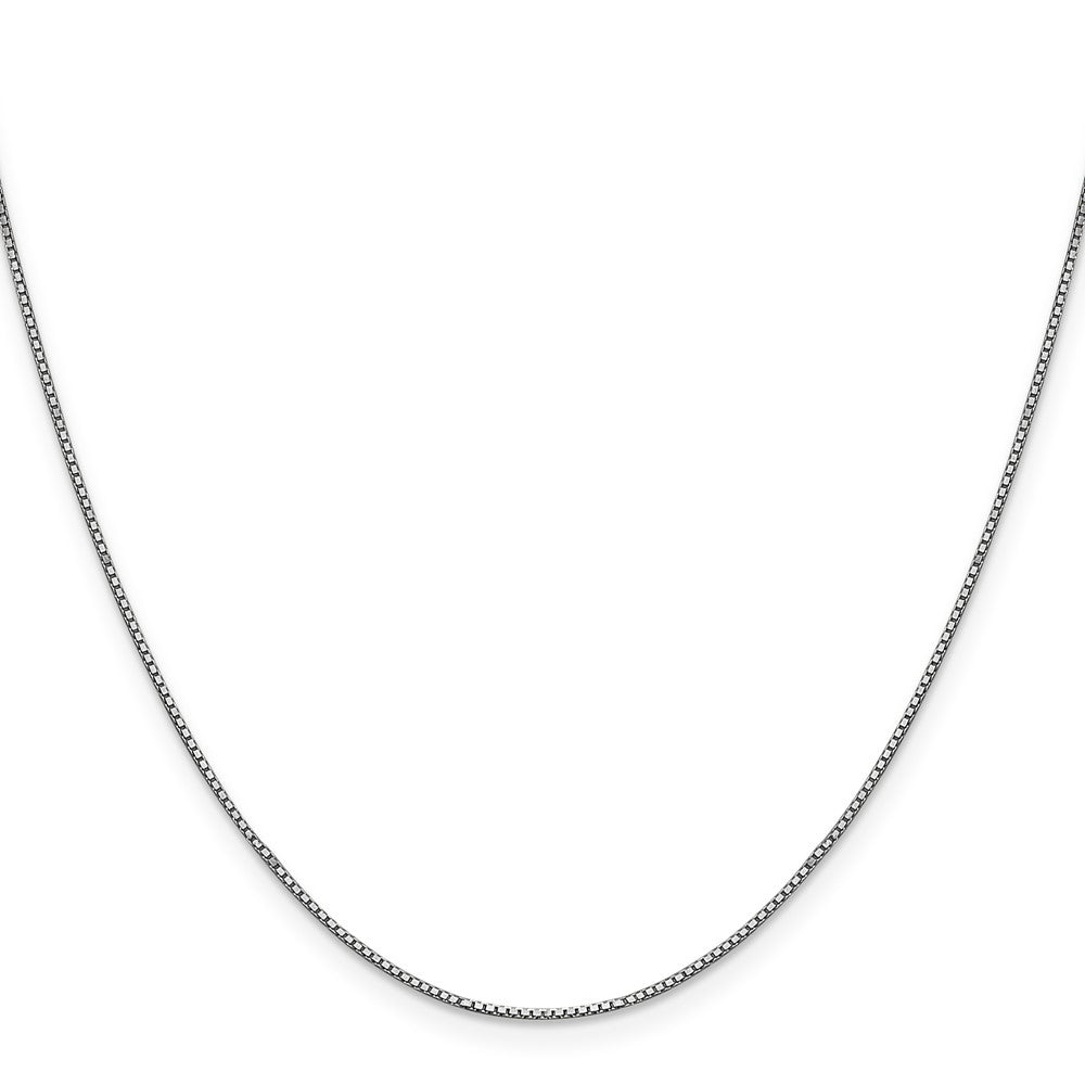 10k White Gold .9mm Box Chain