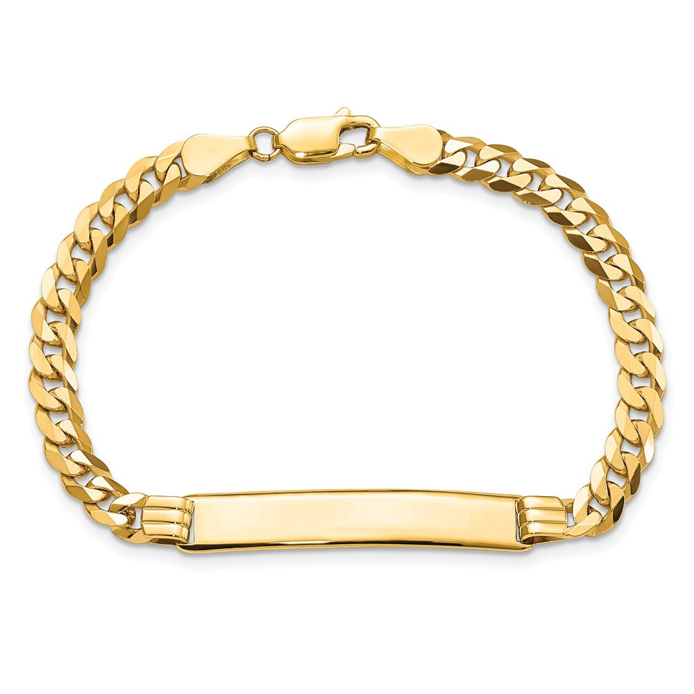 10k Flat Curb Link ID Bracelet