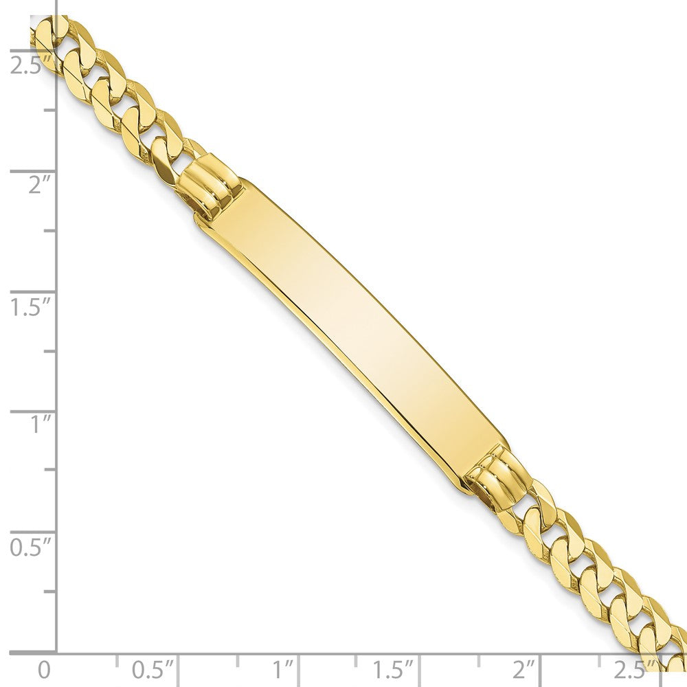 10k Flat Curb Link ID Bracelet