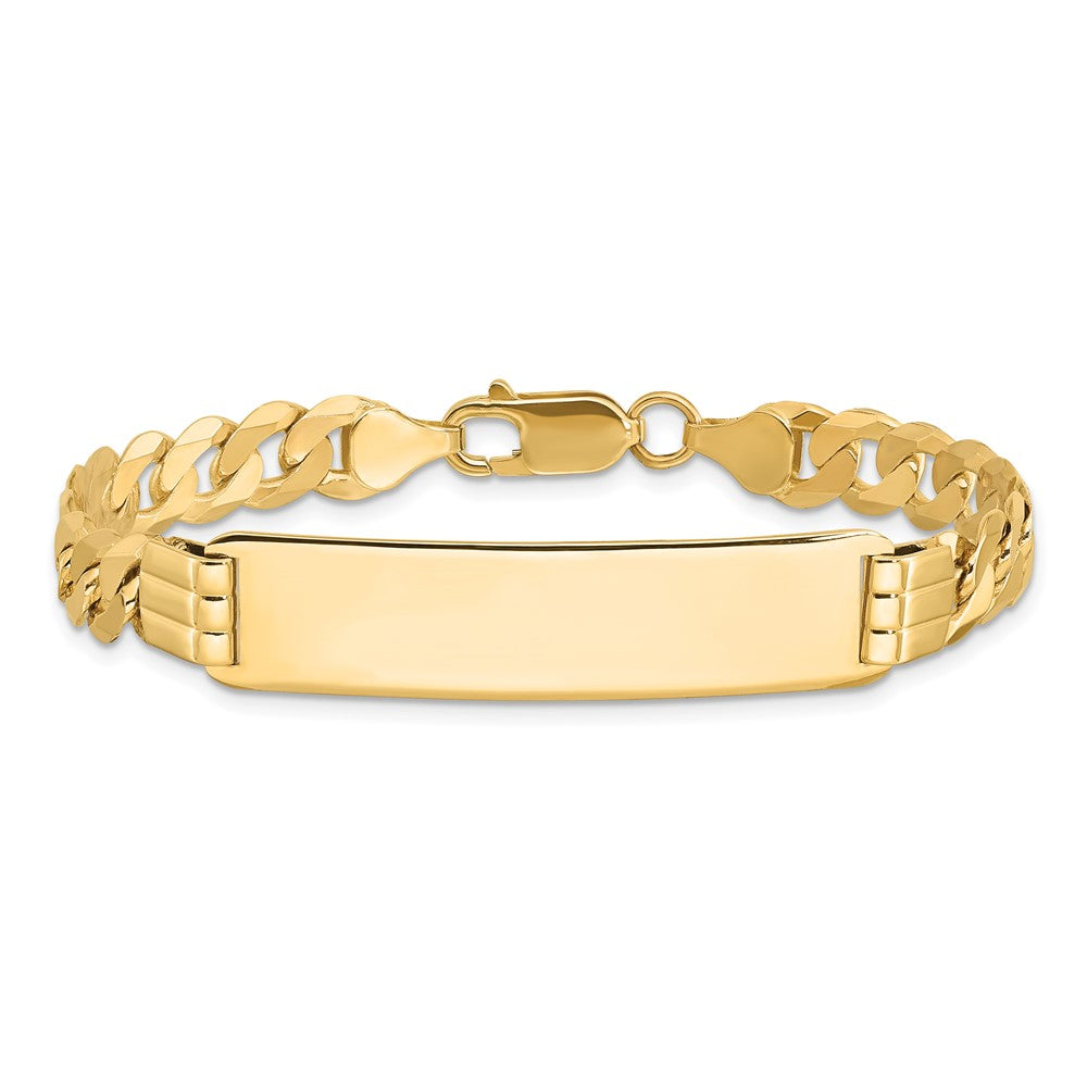 10k Flat Curb Link ID Bracelet