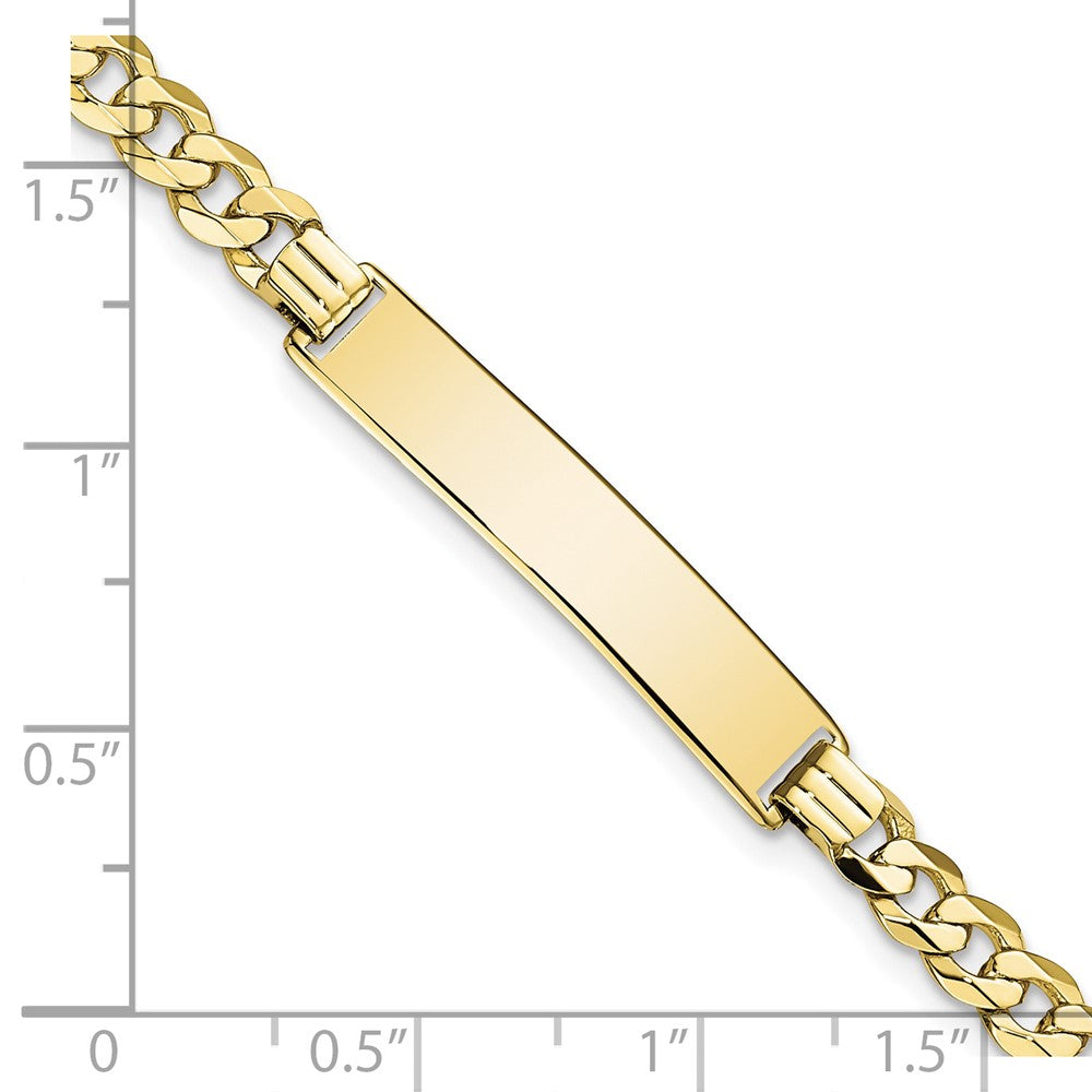 10k Flat Curb Link ID Bracelet