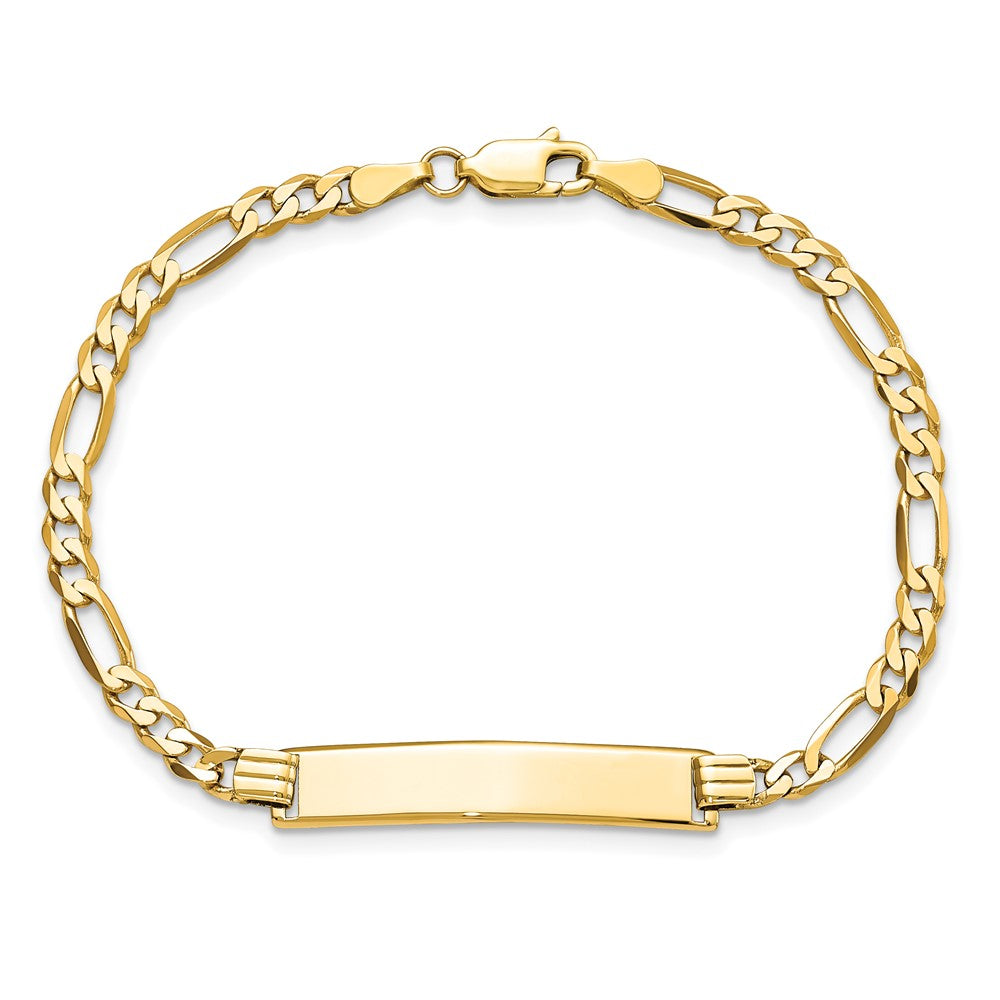 10k Figaro Link ID Bracelet