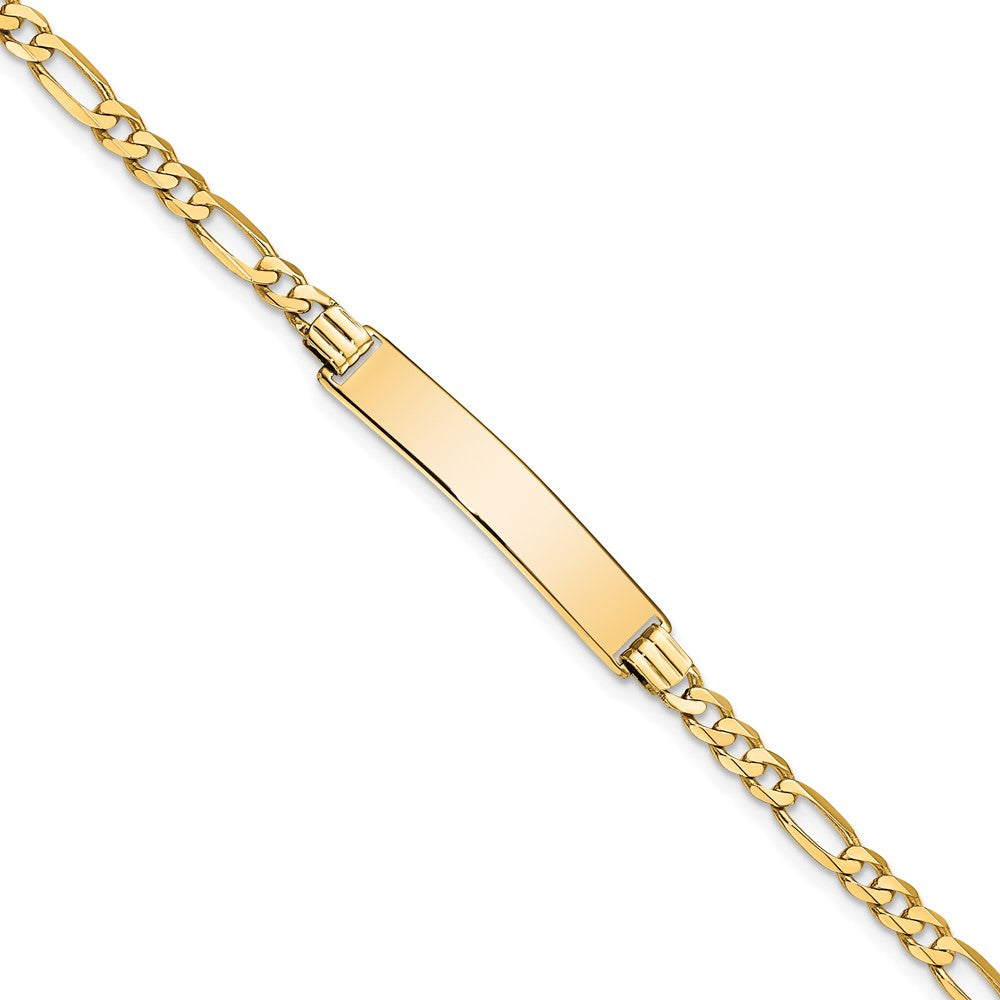 10k Figaro Link ID Bracelet