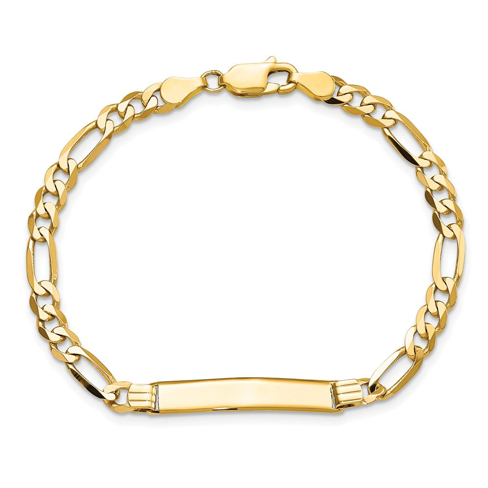 10k Figaro Link ID Bracelet