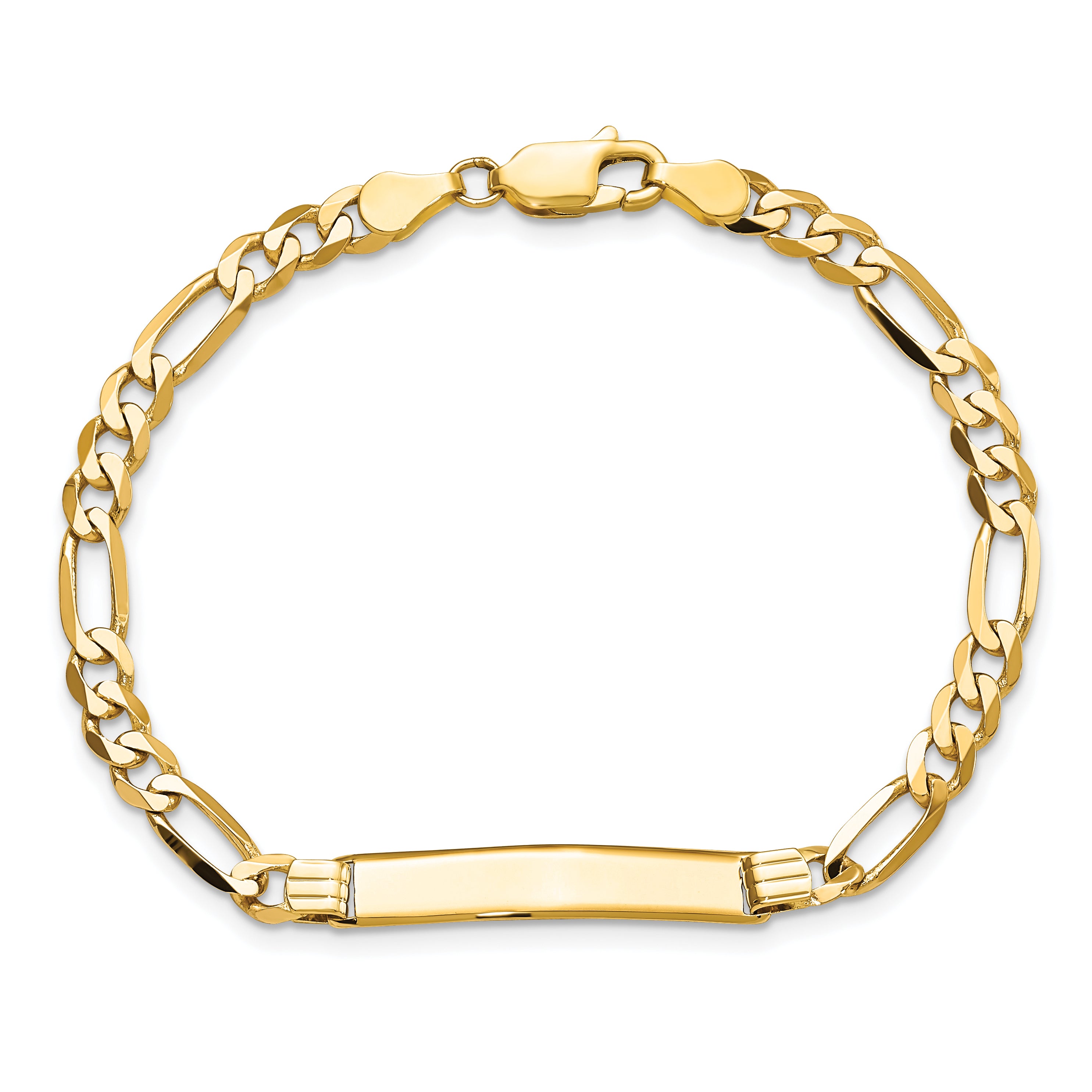 10k Figaro Link ID Bracelet