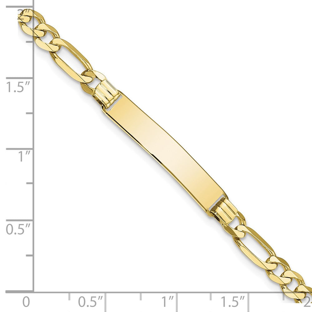 10k Figaro Link ID Bracelet