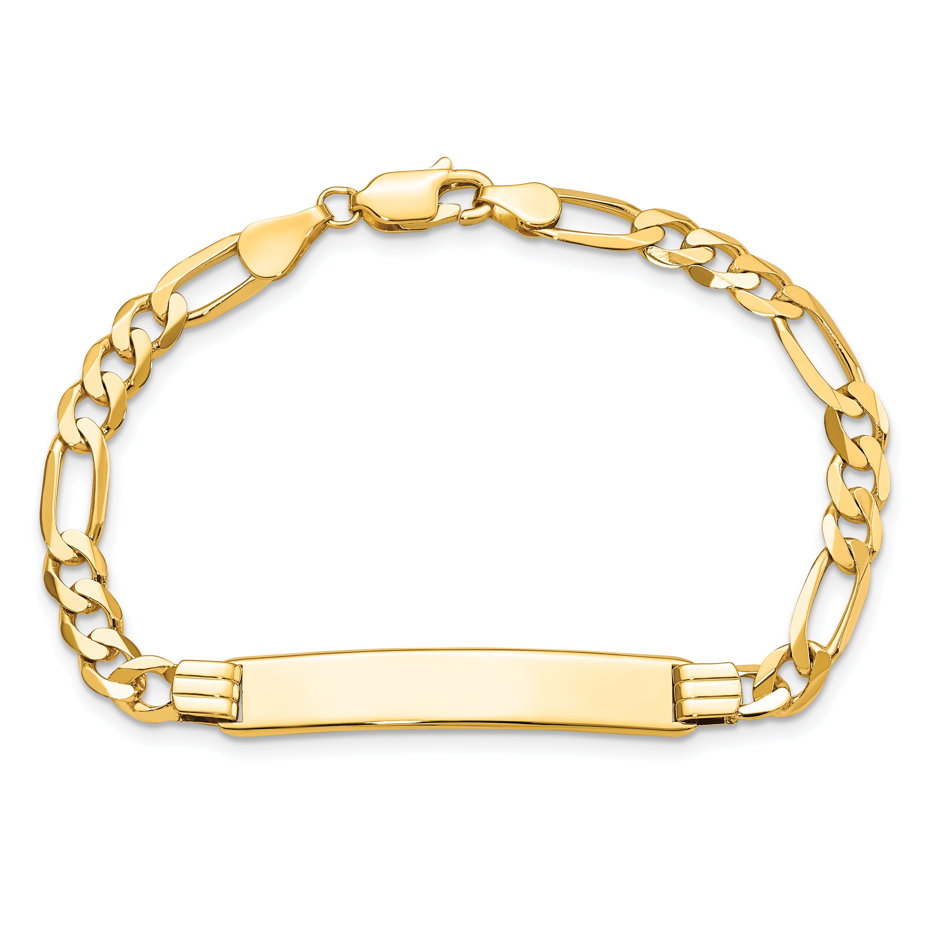 10k Figaro Link ID Bracelet