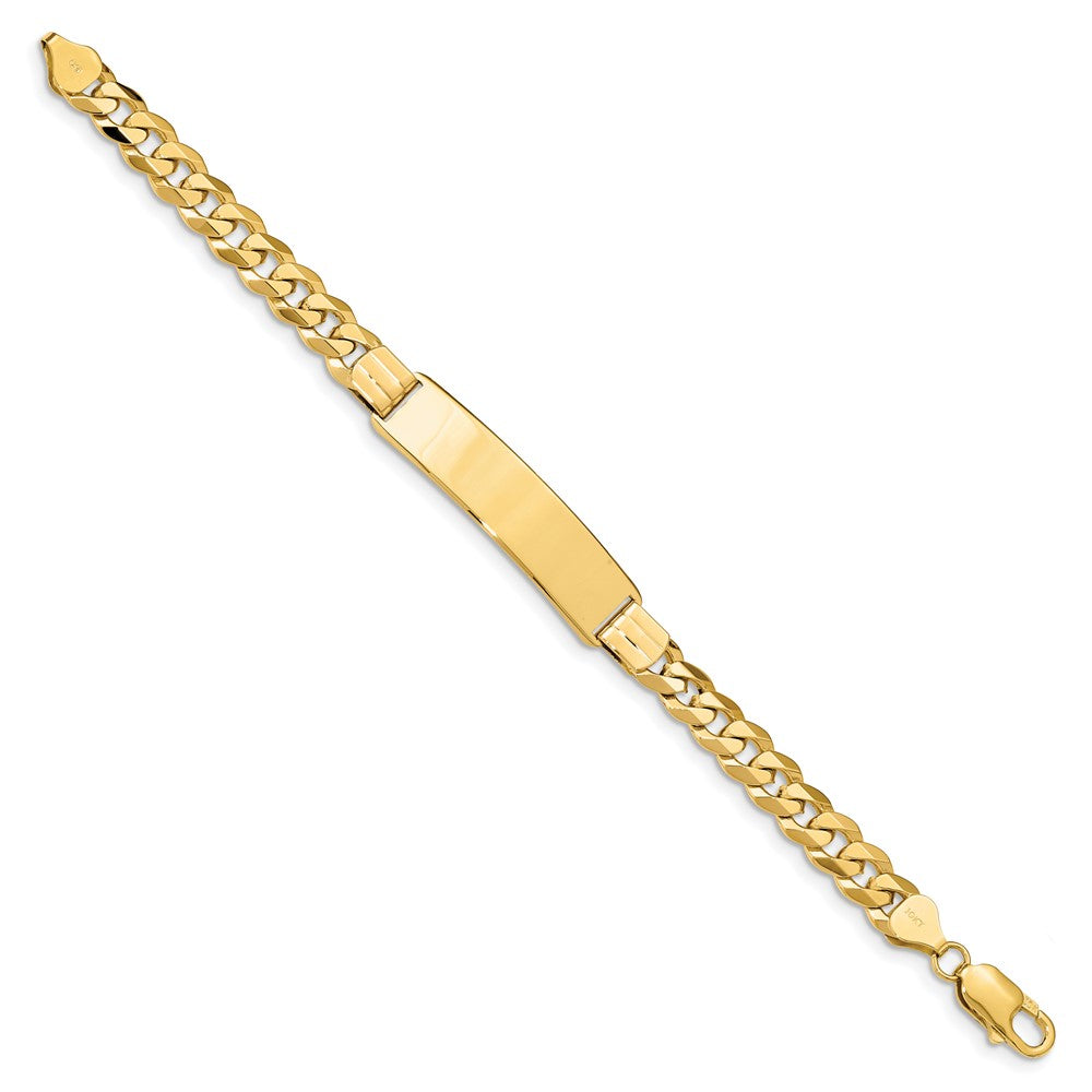 10k Flat Curb Link ID Bracelet