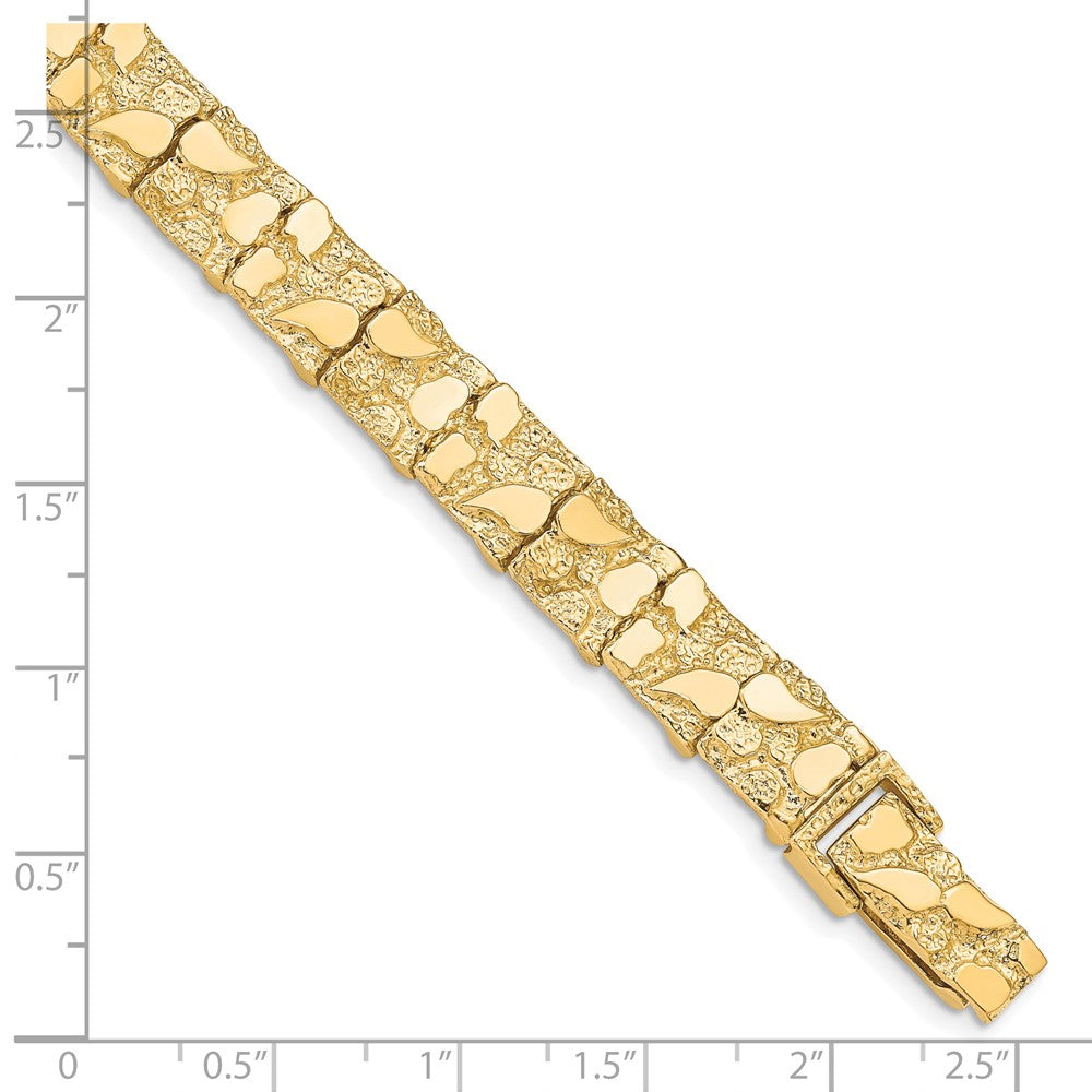 10k 10.0mm NUGGET Bracelet