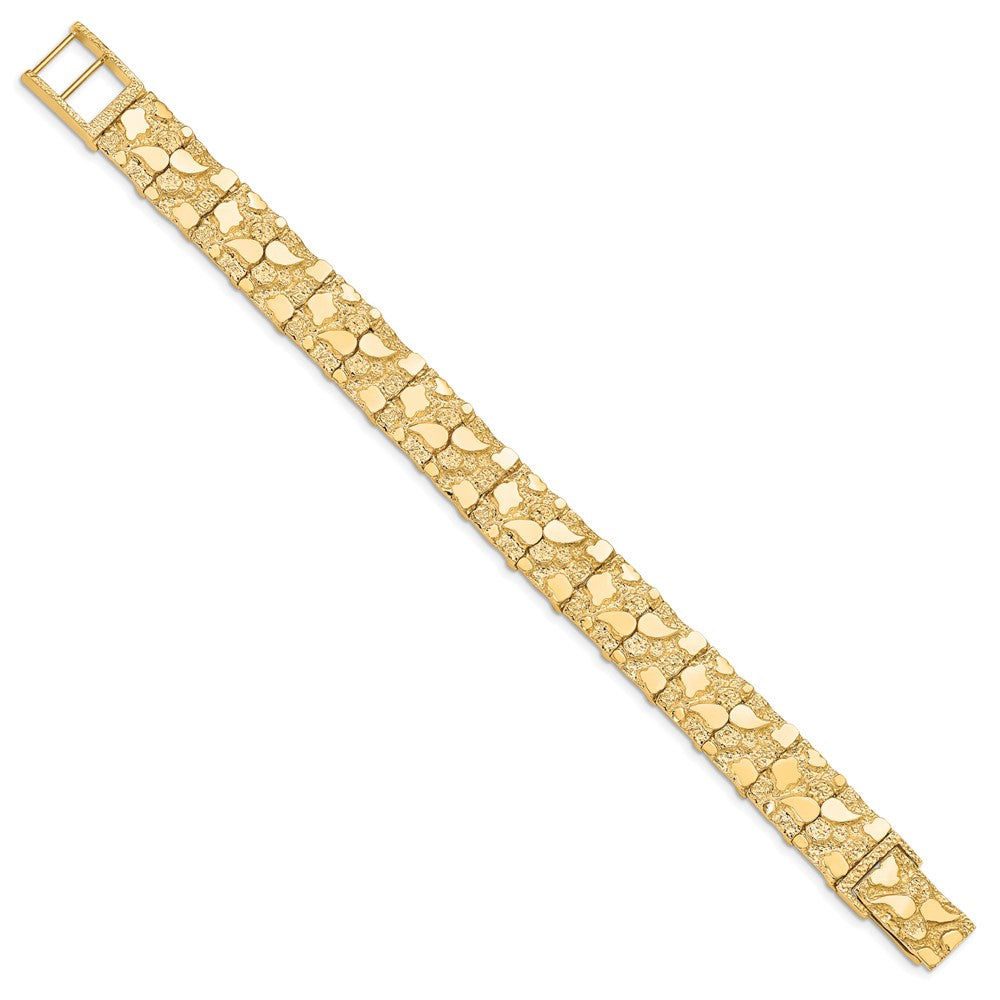 10k 12.0mm NUGGET Bracelet