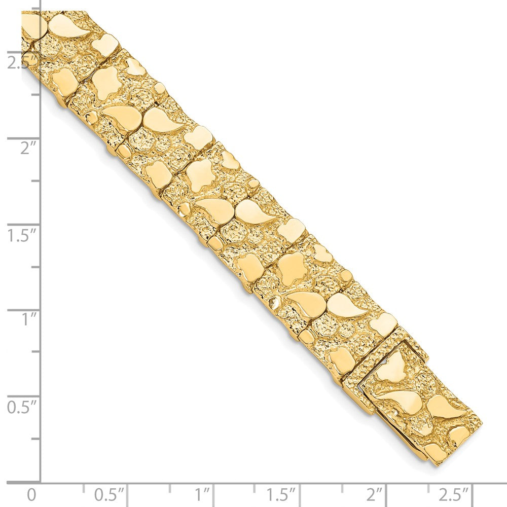 10k 12.0mm NUGGET Bracelet