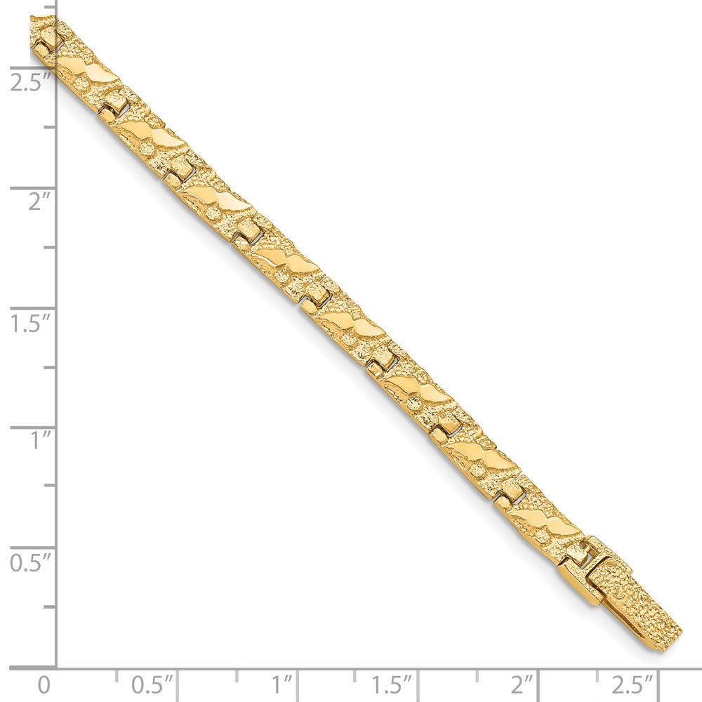 10k 6.0mm NUGGET Bracelet