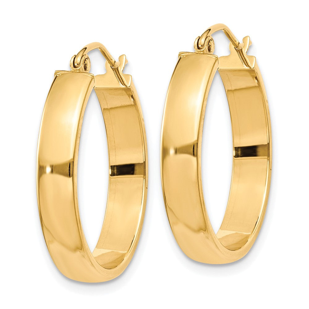 10k Polished Hoop Earring