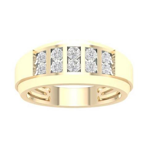 10K Yellow 0.20Ct D-Mens Band