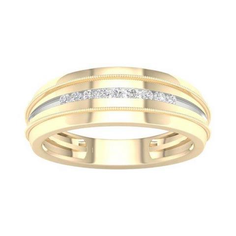 10K Yellow 0.10Ct D-Mens Bands