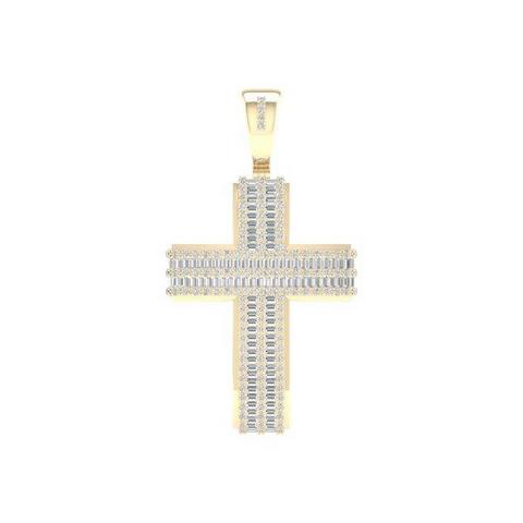 10K Yellowspl Price  1.50Ct D-Charm Cross