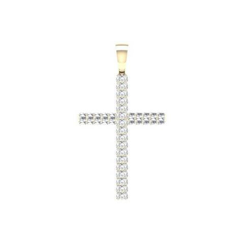 10K Yellow 2.00Ct D-Cross