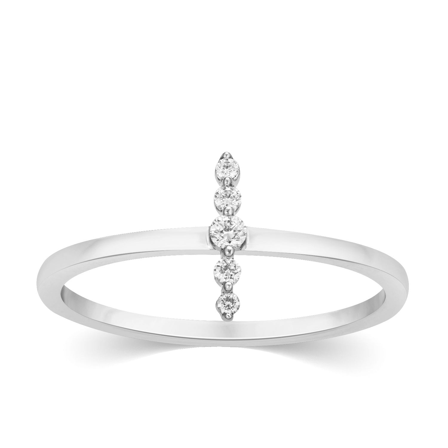 10K White 0.06Ct D-Ladies Rings