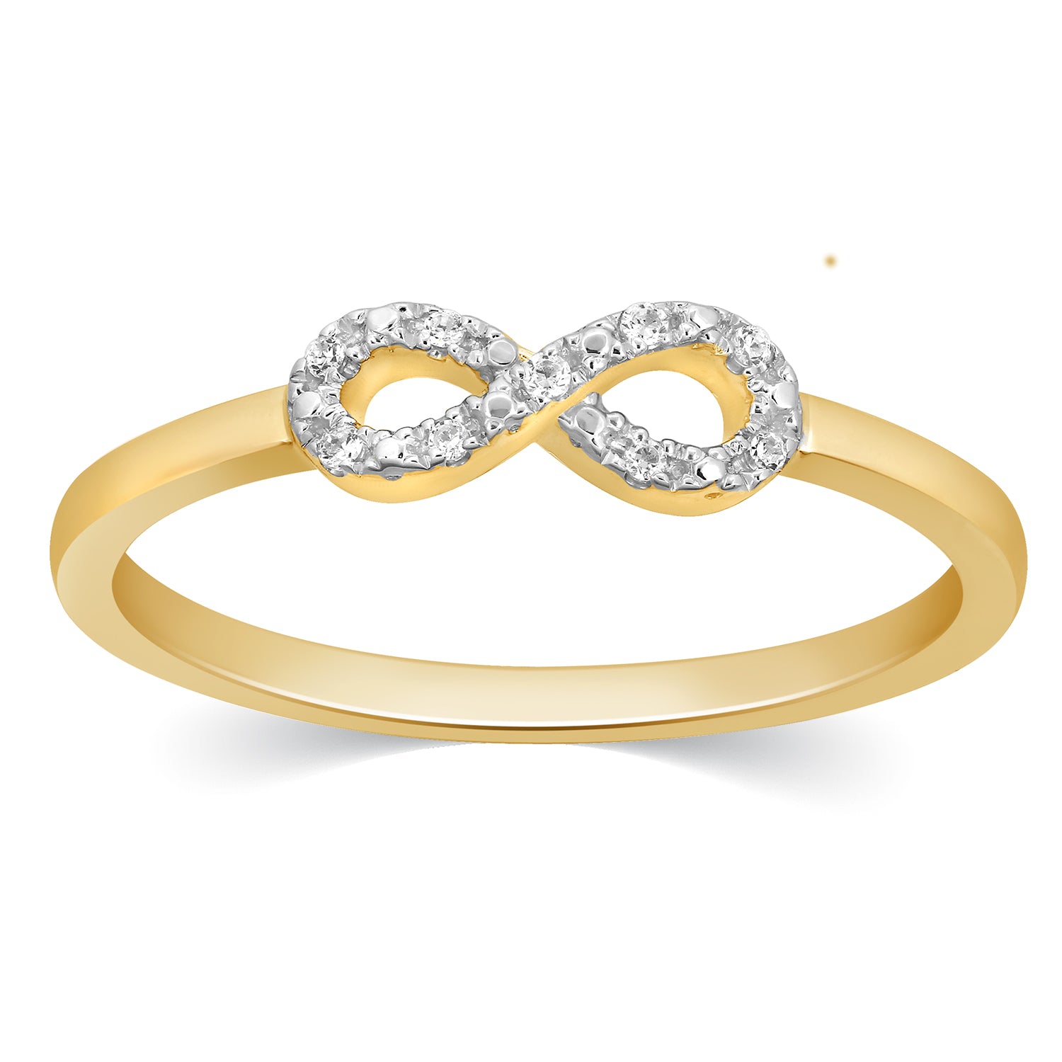 10K Yellow 0.03Ct D-Ladies Rings