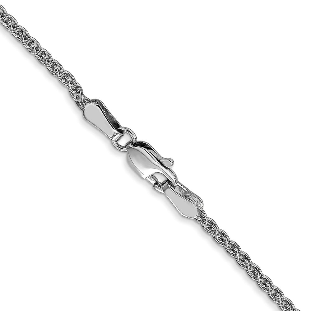 14K White Gold 1.65mm Spiga Chain