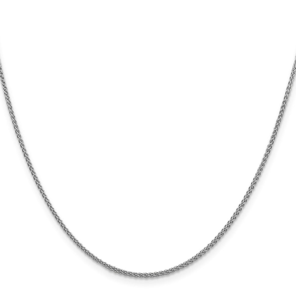 14K White Gold 1.5mm Spiga Chain