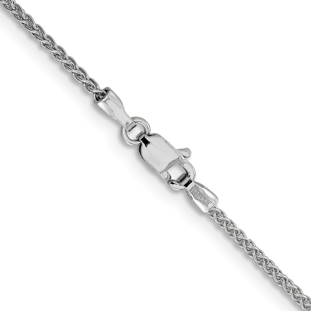 14K White Gold 1.5mm Spiga Chain