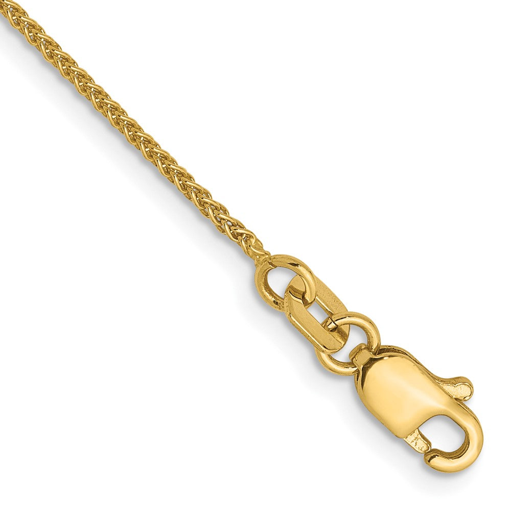 14K 1.0mm Spiga Chain Anklet