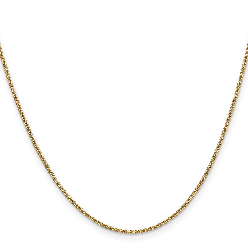 14K 1.6mm Round Cable Chain