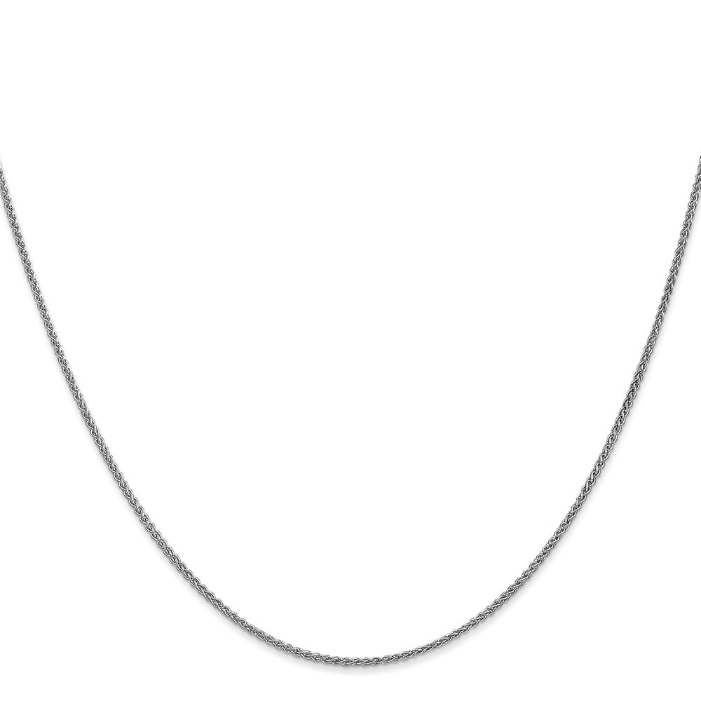 14K White Gold 1.2mm Spiga Chain