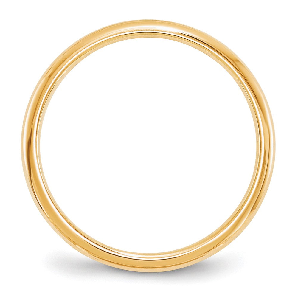 10k Yellow Gold 2mm Standard Weight Comfort Fit Wedding Band Size 7