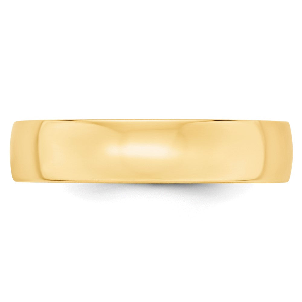 10k Yellow Gold 5mm Lightweight Comfort Fit Wedding Band Size 4.5