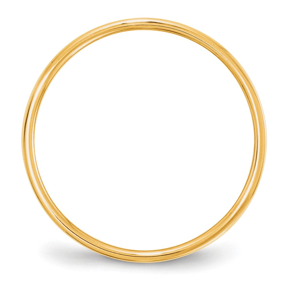 10k Yellow Gold 5mm Lightweight Flat Wedding Band Size 9.5