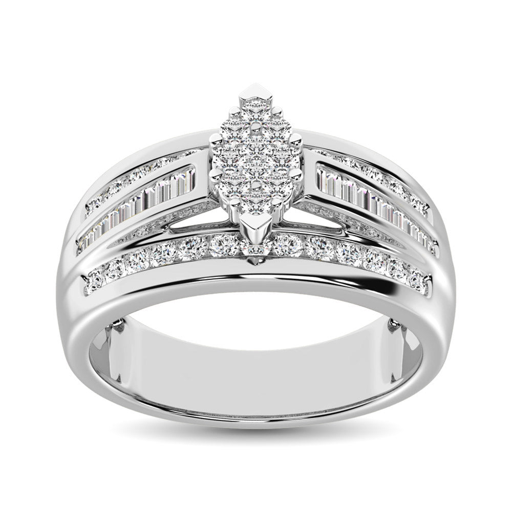 10K White Gold 1 Ct.Tw. Diamond Engagement Ring